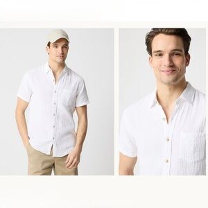 J. Crew Factory Short Sleeve Cotton Gauze Shirt